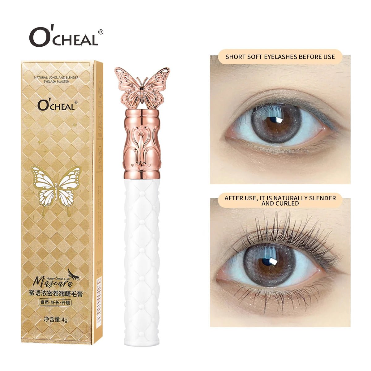 Personal Health Care Mascara Black Lash Eyelash Brush 3D Silk Thick Curling Lengthening Eyes Lashes