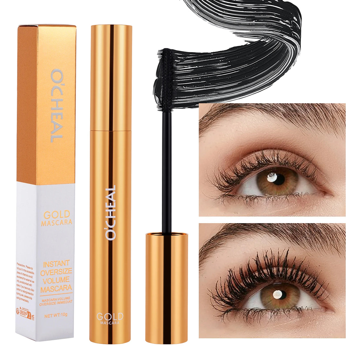 Personal Health Care Mascara Black Lash Eyelash Brush 3D Silk Thick Curling Lengthening Eyes Lashes