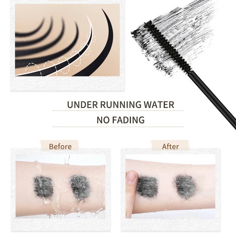 Personal Health Care Mascara Black Lash Eyelash Brush 3D Silk Thick Curling Lengthening Eyes Lashes