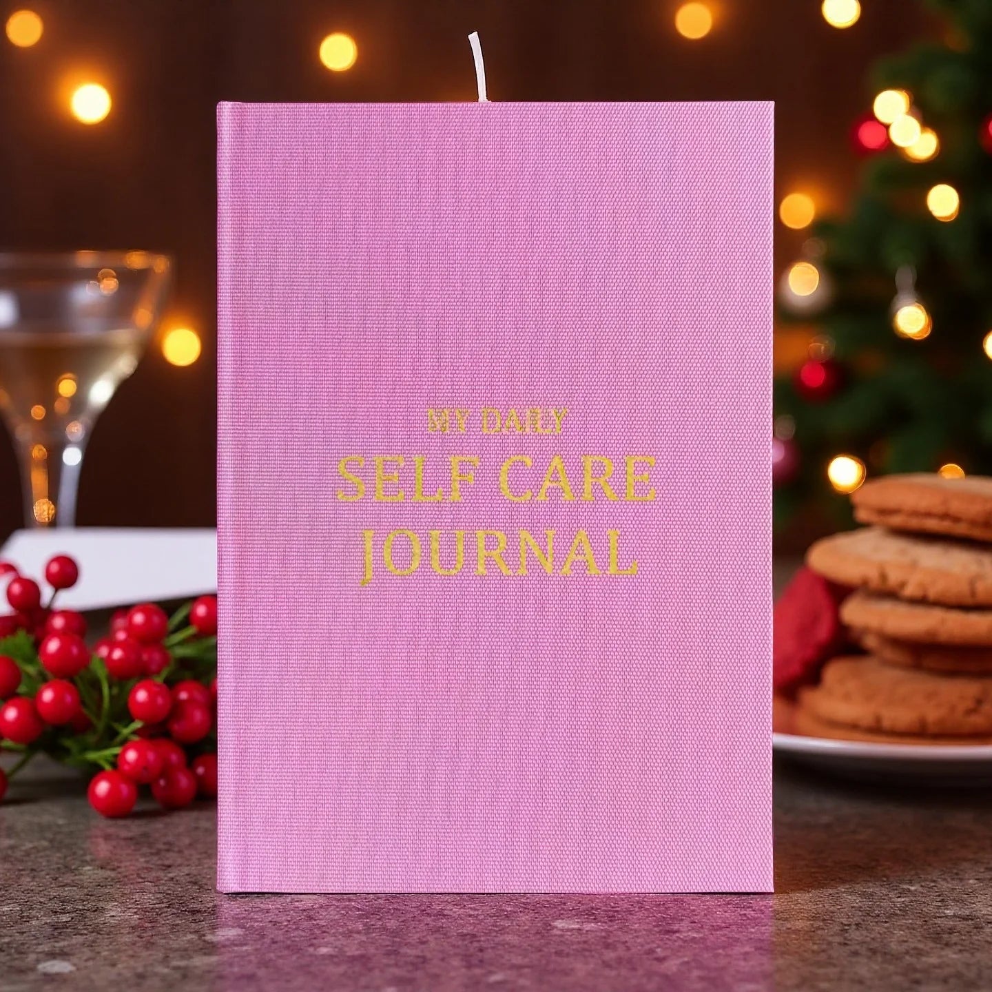 Personal Health Care Mindfulness Journal for Mental Wellness - Daily Self-Care Routine Pink Colour