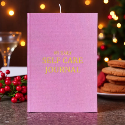 Personal Health Care Mindfulness Journal for Mental Wellness - Daily Self-Care Routine Pink Colour