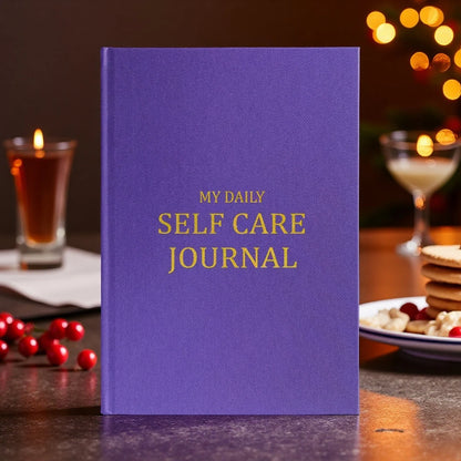 Personal Health Care Mindfulness Journal for Mental Wellness - Daily Self-Care Routine Purple Colour