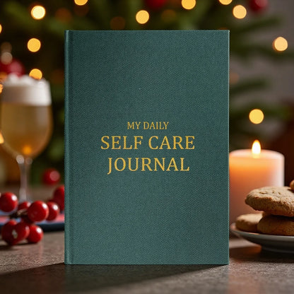 Personal Health Care Mindfulness Journal for Mental Wellness - Daily Self-Care Routine Green Colour