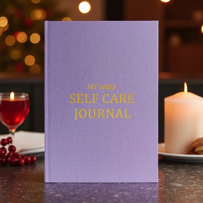 Personal Health Care Mindfulness Journal for Mental Wellness - Daily Self-Care Routine Light Purple Colour