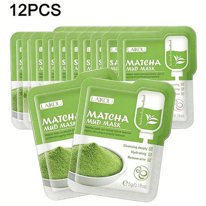 Personal Health Care Mud mask Brightening Hydrating Face Mask (12 Pieces)