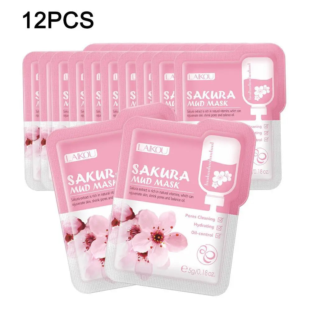 Personal Health Care Mud mask Brightening Hydrating Face Mask (12 Pieces)