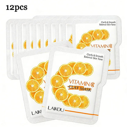 Personal Health Care Mud mask Brightening Hydrating Face Mask (12 Pieces)