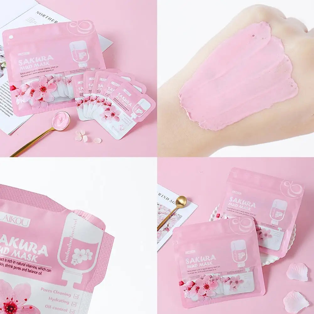 Personal Health Care Mud mask Brightening Hydrating Face Mask (12 Pieces)