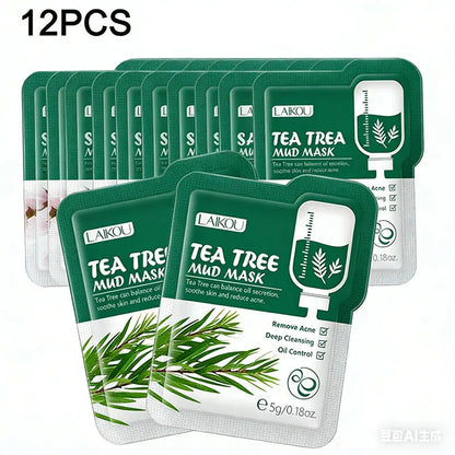 Personal Health Care Mud mask Brightening Hydrating Face Mask (12 Pieces)