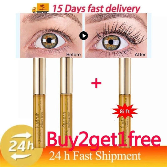 Personal Health Care Natural Fast Eyelash Growth Serum (7 Days- as shown in the picture) Effects Shown before and After Use