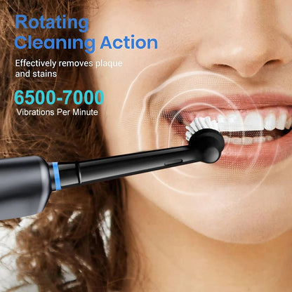Personal Health Care Electric Toothbrush Rotary Rechargeable - Rotating Action - 6 500 to 7 000 Vibrations Per Minute