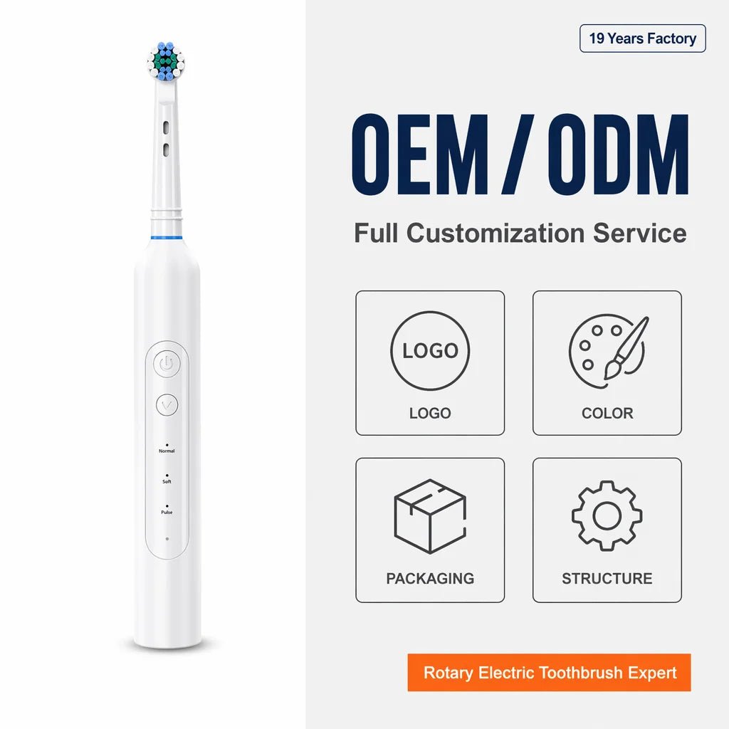 Personal Health Care - Oral care - Rotating Electric Toothbrush -5 Modes - Waterproof -30-Day Battery Life