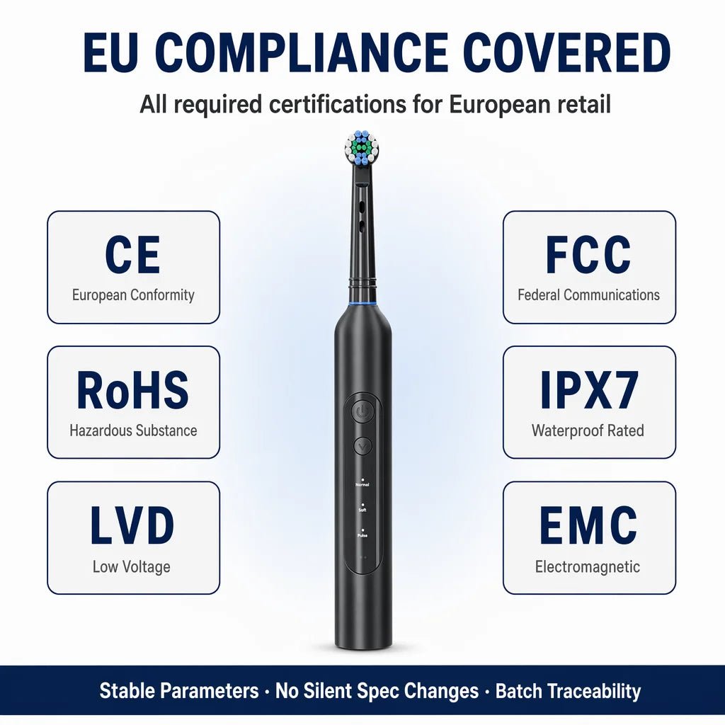 Personal Health Care - Oral care - Rotating Electric Toothbrush -5 Modes - Waterproof -30-Day Battery Life