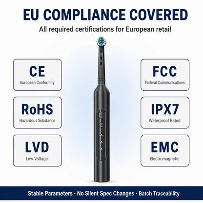 Personal Health Care - Oral care - Rotating Electric Toothbrush -5 Modes - Waterproof -30-Day Battery Life
