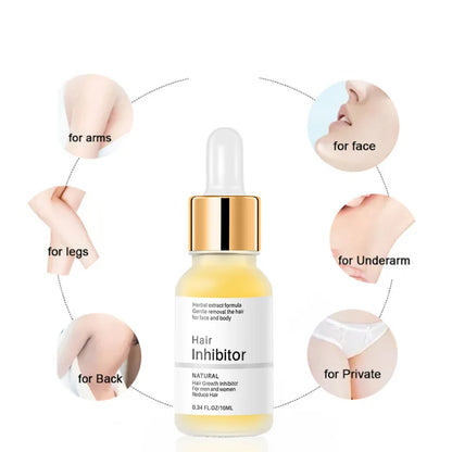 Personal Health care Permanent Hair Inhibition Woman Serum product area to use face underarm private back legs arms picture