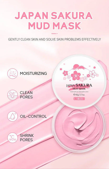 Personal Health Care Pink Mud Mask Deep Cleansing - Laikou Sakura - Balance Oil Control