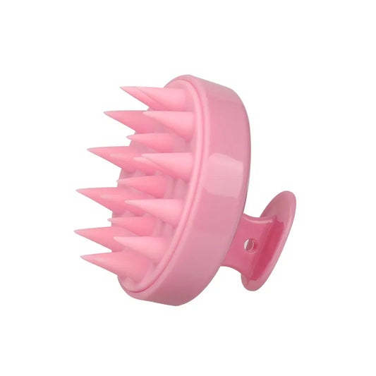 Personal health care pink silicone massage comb picture