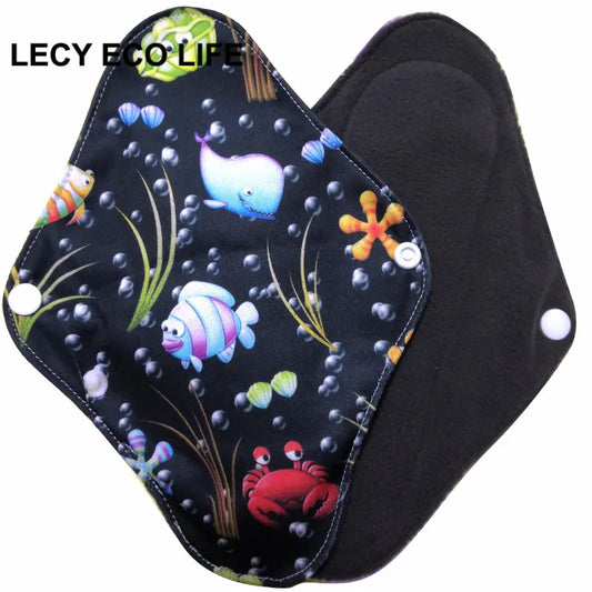 Personal Health care Reusable Menstrual Cloth pads whale and fish model picture