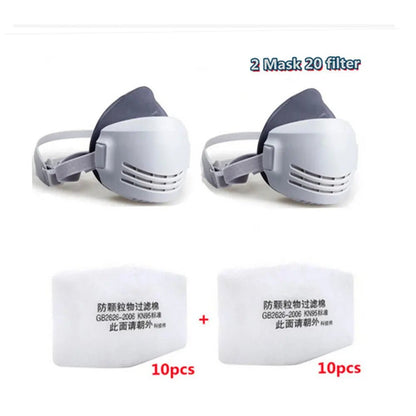 Personal Health Care - Reusable Washable Dust-proof Gas Mask - Filter Cotton