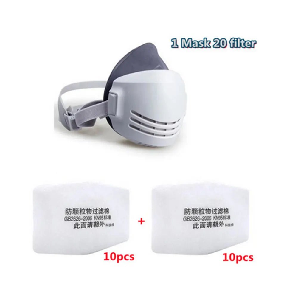 Personal Health Care - Reusable Washable Dust-proof Gas Mask - Filter Cotton