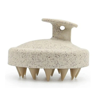 Personal health care Silicone Shampoo Brush Head Scalp Massage Beige Colour Display