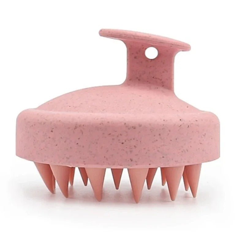 Personal health care Silicone Shampoo Brush Head Scalp Massage Pink Colour Display