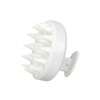Personal health care Silicone Shampoo Brush Head Scalp Massage white colour display product picture 