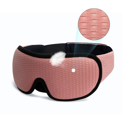 Personal Health Care Sleeping Mask 3D Block Out Light Soft for good Sleep Pink Colour 