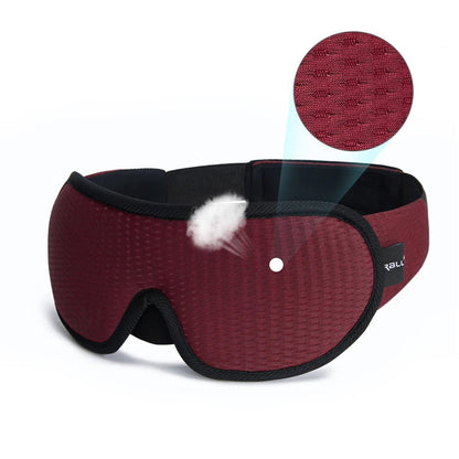 Personal Health Care Sleeping Mask 3D Block Out Light Soft for good Sleep Red Colour