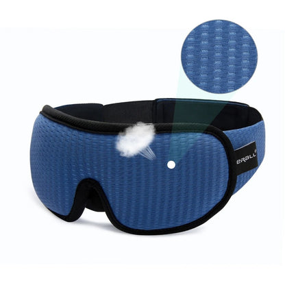Personal Health Care Sleeping Mask 3D Block Out Light Soft for good Sleep Blue Colour