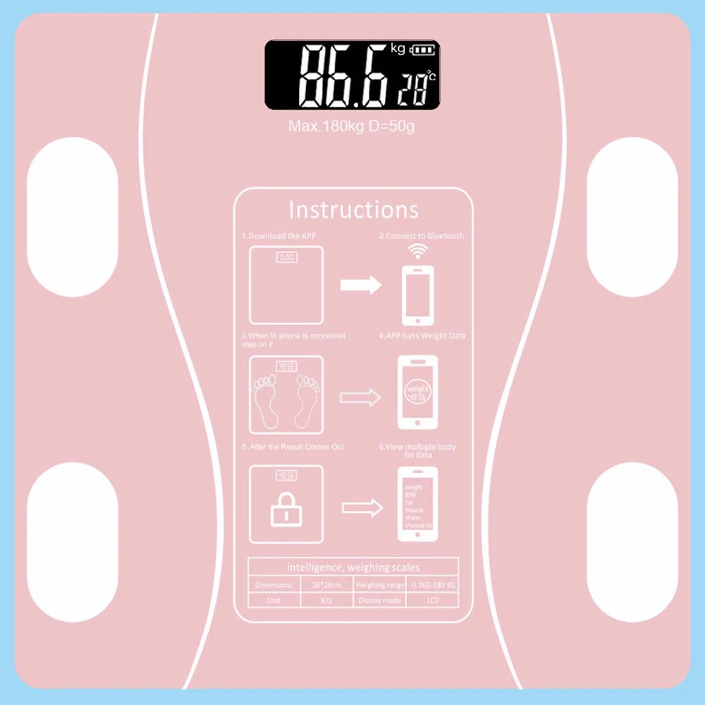 Personal Health Care Smart Body Weight Scale / Digital Bioimpedance Scale BMI
