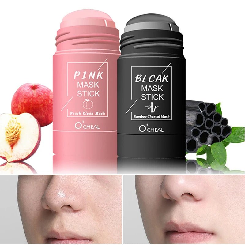 Personal Health Care Solid Facial Mask Stick Green Tea Honey Peach - Pore-Cleaning  Moisturizing Tool
