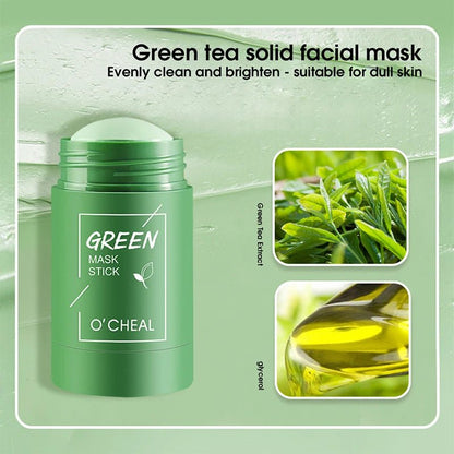 Personal Health Care Solid Facial Mask Stick Green Tea Honey Peach - Pore-Cleaning  Moisturizing Tool