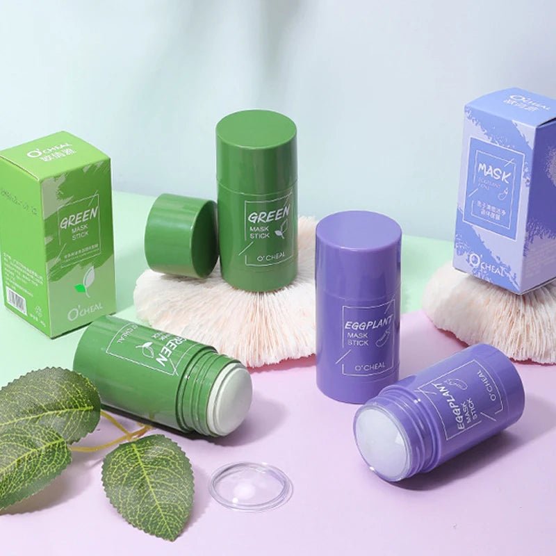 Personal Health Care Solid Facial Mask Stick Green Tea Honey Peach - Pore-Cleaning  Moisturizing Tool