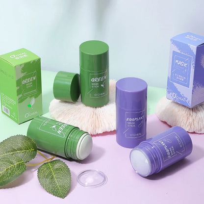 Personal Health Care Solid Facial Mask Stick Green Tea Honey Peach - Pore-Cleaning  Moisturizing Tool