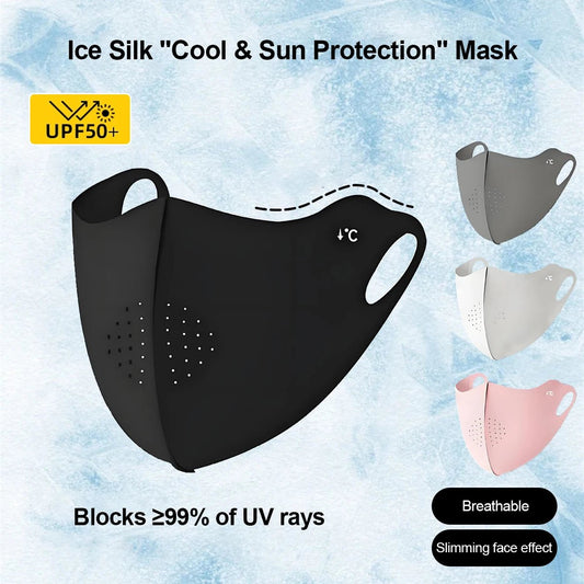 Personal Health Care Sun Face Cover Unisex Breathable Lightweight Washable
