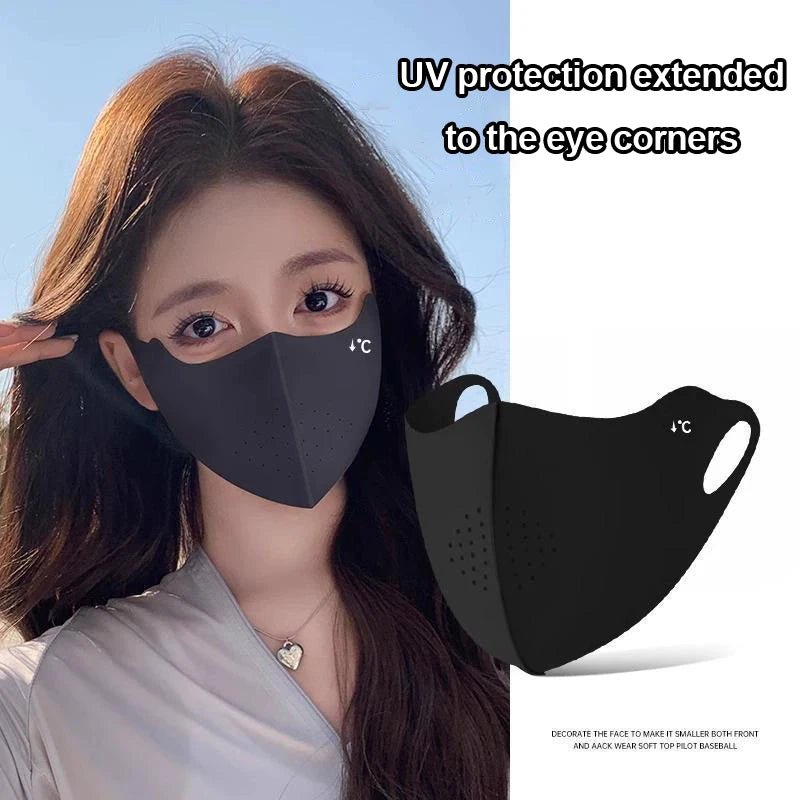 Personal Health Care Sun Face Cover Unisex Breathable Lightweight Washable