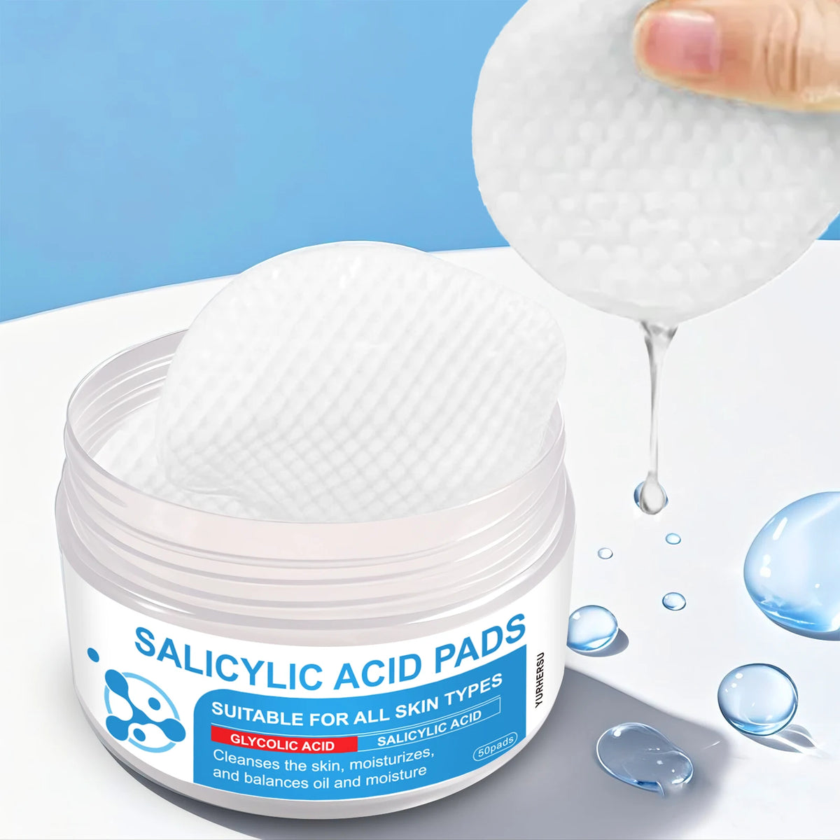 Personal Health Care These Dual-Effect Facial Toner Pads Contain 4.5% AHA Lactic Acid and 0.45% BHA Salicylic Acid