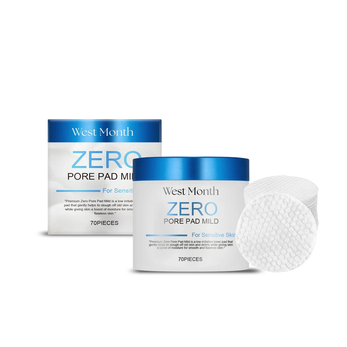 Personal Health Care These Dual-Effect Facial Toner Pads Contain 4.5% AHA Lactic Acid and 0.45% BHA Salicylic Acid 70 Pads * 1 Jar