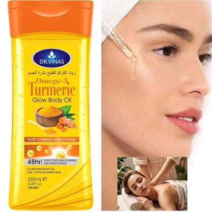 Personal Health Care Turmeric Omega-3 Glow Body Oil (200 ml)for ladies' skin care