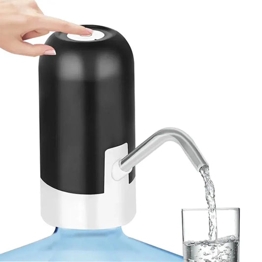 Personal Health Care Water Bottle Dispenser USB Rechargeable, Portable 5 Gallon Black Colour
