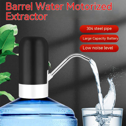 Personal Health Care Water Bottle Dispenser USB Rechargeable, Portable 5 Gallon Black Colour in use 