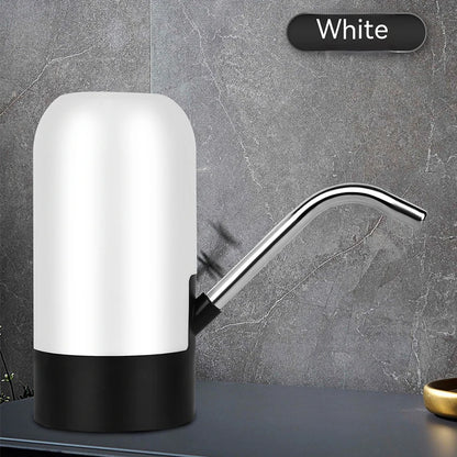 Personal Health Care Water Bottle Dispenser USB Rechargeable, Portable 5 Gallon White Colour Display
