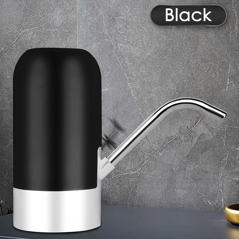 Personal Health Care Water Bottle Dispenser USB Rechargeable, Portable 5 Gallon Black Colour Display