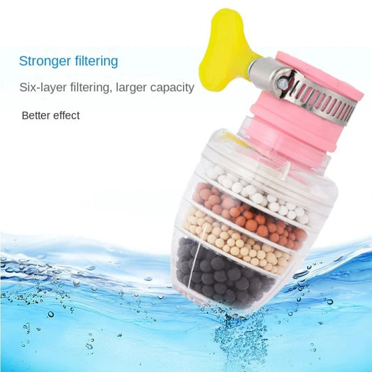 Personal Health Care Water Filter Purifier Medical Stone Charcoal Nozzle Faucet Kitchen Accessories 6 Layers