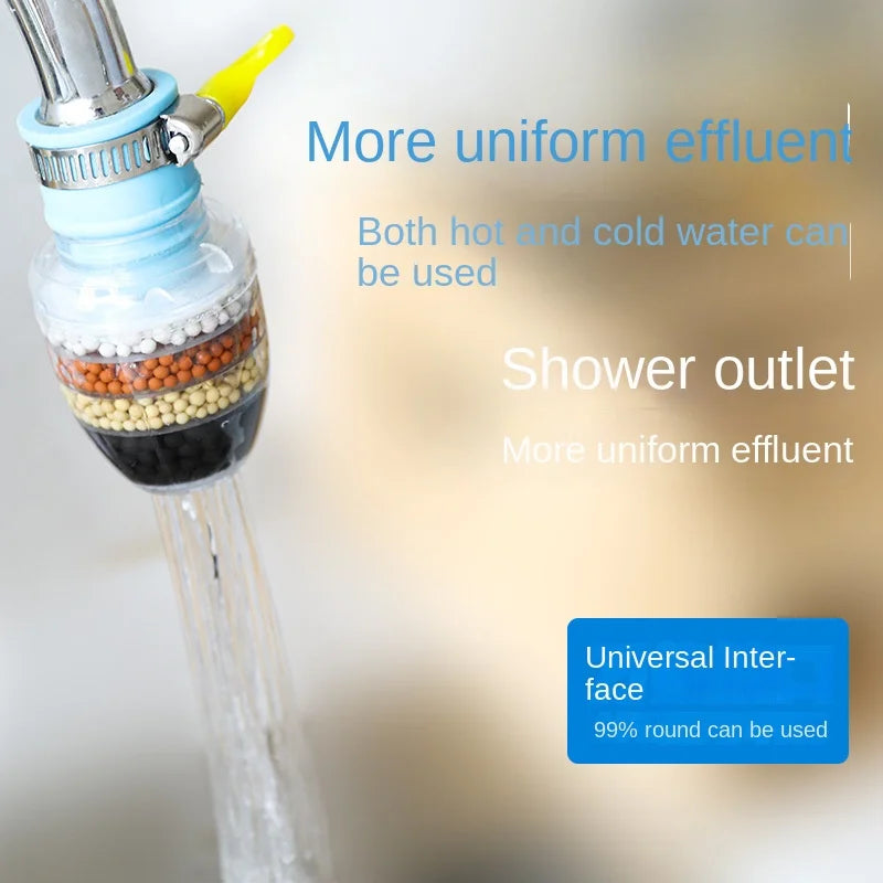 Personal Health Care Water Filter Purifier Medical Stone Charcoal Nozzle Faucet Kitchen Accessories 6 Layers
