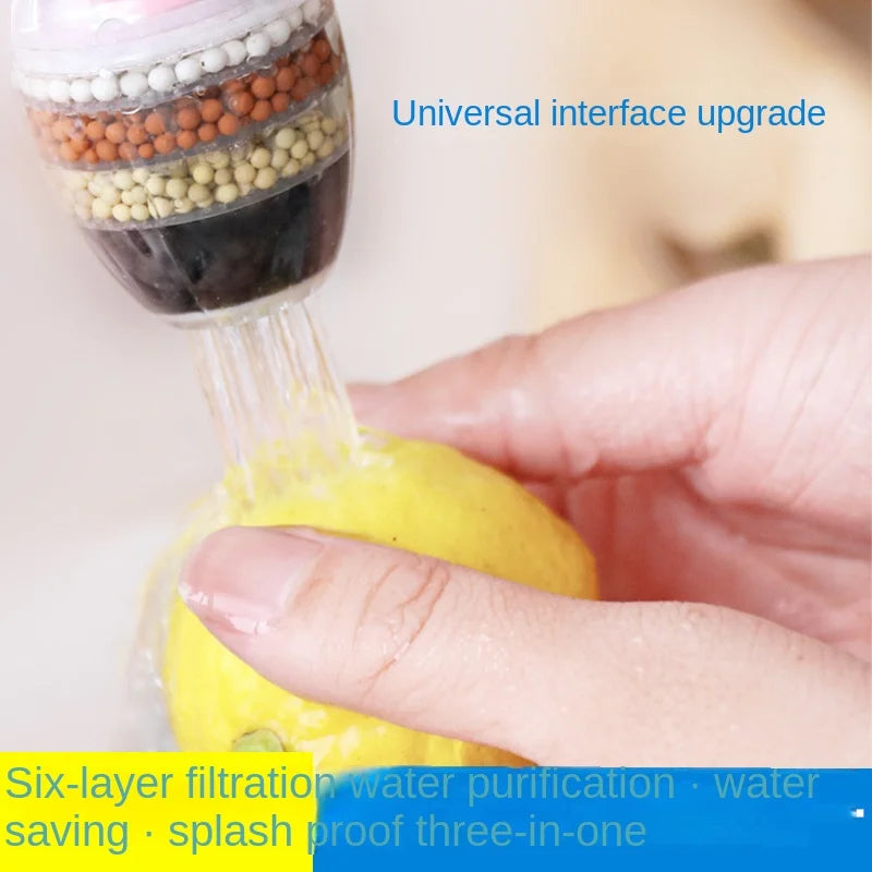 Personal Health Care Water Filter Purifier Medical Stone Charcoal Nozzle Faucet Kitchen Accessories 6 Layers