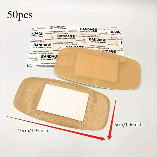 Personal Health Care Waterproof Wound Plaster (50 Pieces) Size: 50 mm x 100 mm
