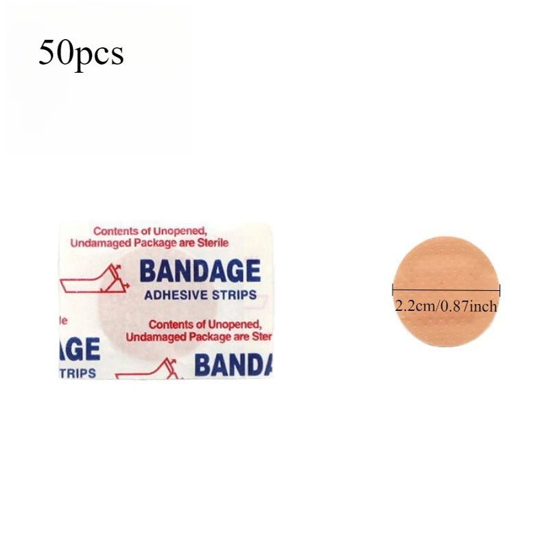 Personal Health Care Waterproof Wound Plaster (50 Pieces) Size: Diameter 22 mm