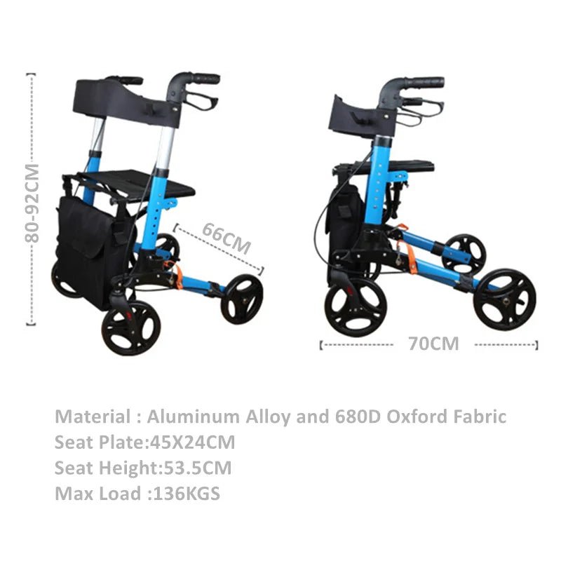 Personale Healts Care Aluminum Rollator Walker for elderly people